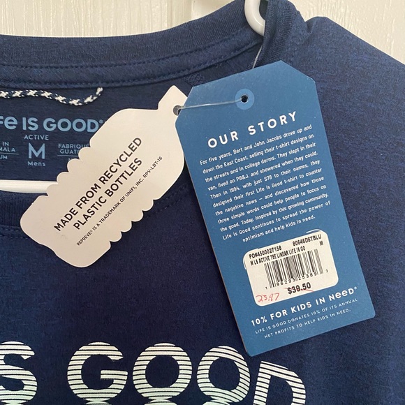 Life is Good Men's Long Sleeve Active Tee - Picture 5 of 6